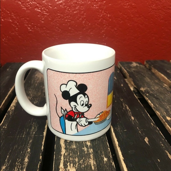 Disney Mickey Mouse Minnie Mouse Mug Coffee Cup Vintage Retro Collectible 1989 - Picture 2 of 9